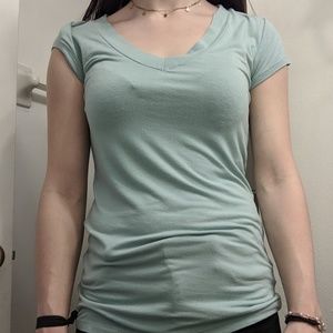 Turquoise v neck